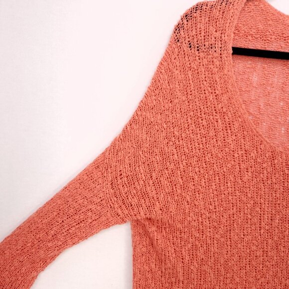 Free People Pullover Sweater Knit Boho Dolman Sleeves Women Oversized Size Small - Picture 6 of 13